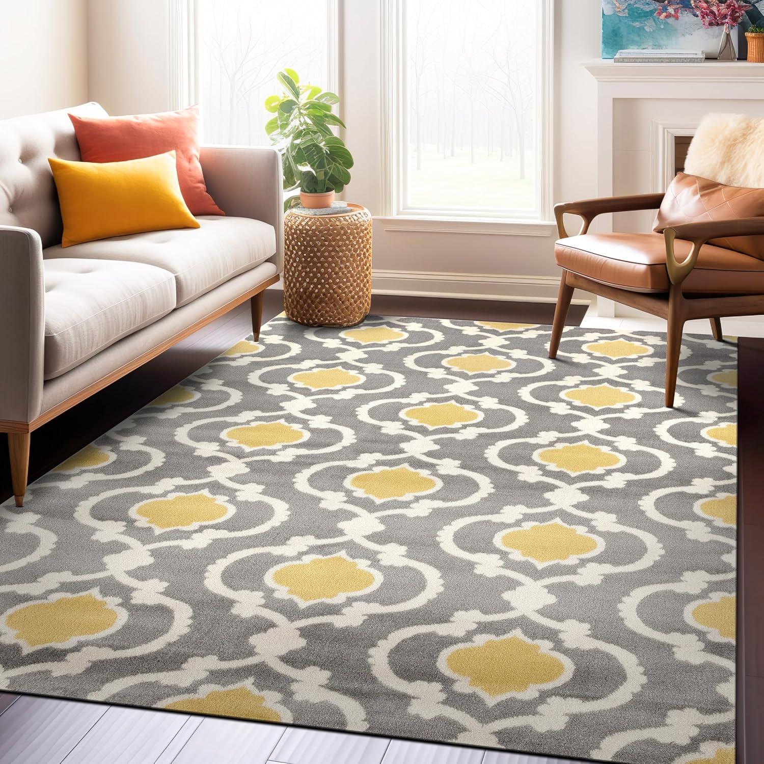 World Rug Gallery Moroccan Trellis Contemporary Area Rug