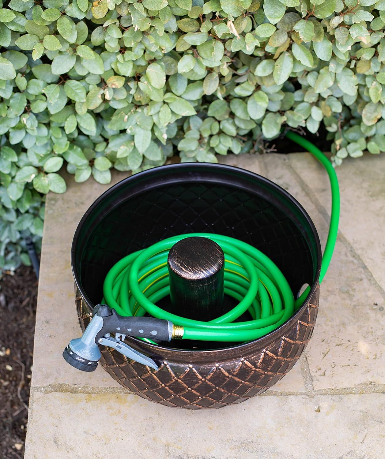 BirdRock Home Metal Container Hose Pot