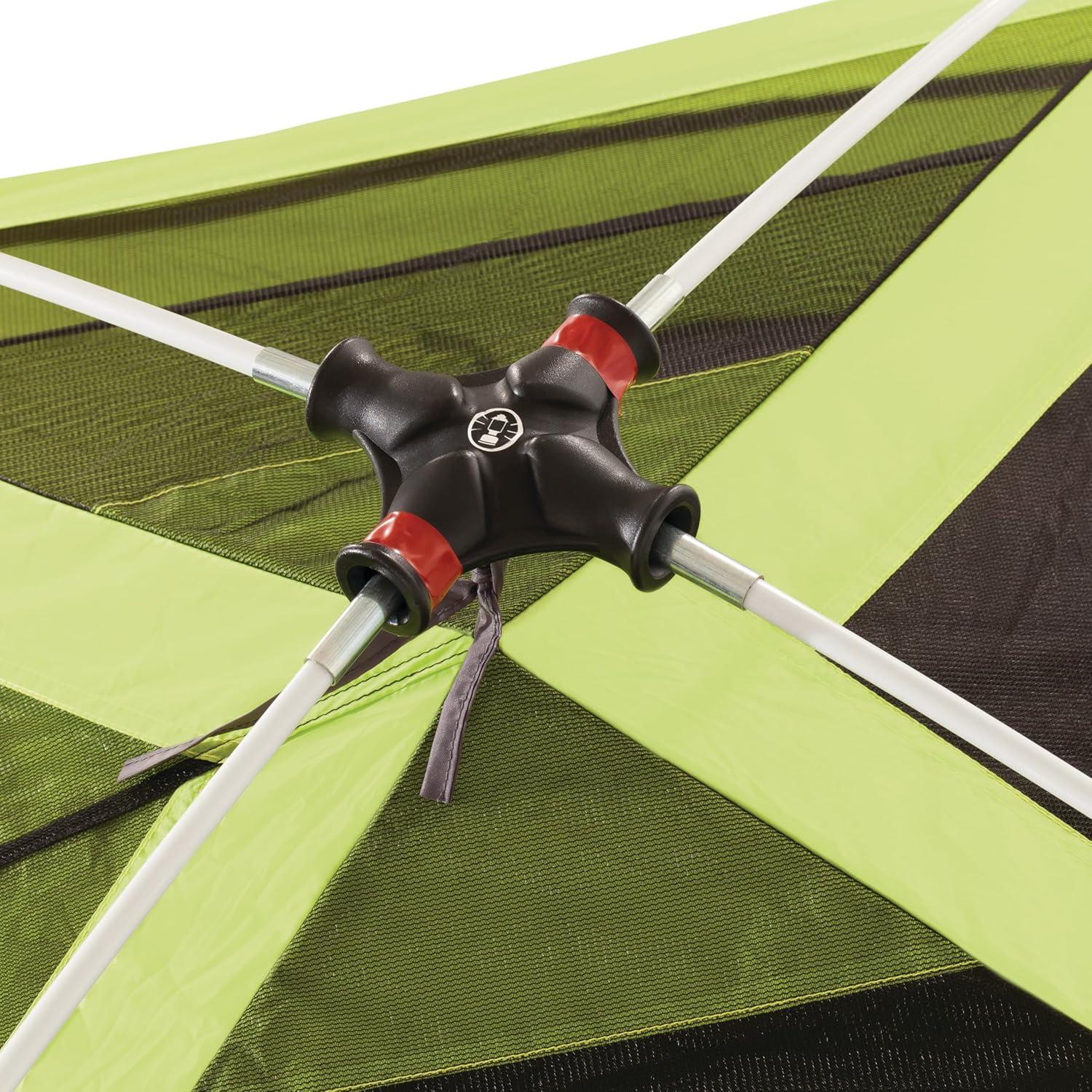 Coleman 6-Person Steel Creek™ Fast Pitch™ Dome Camping Tent with Screen Room, Green