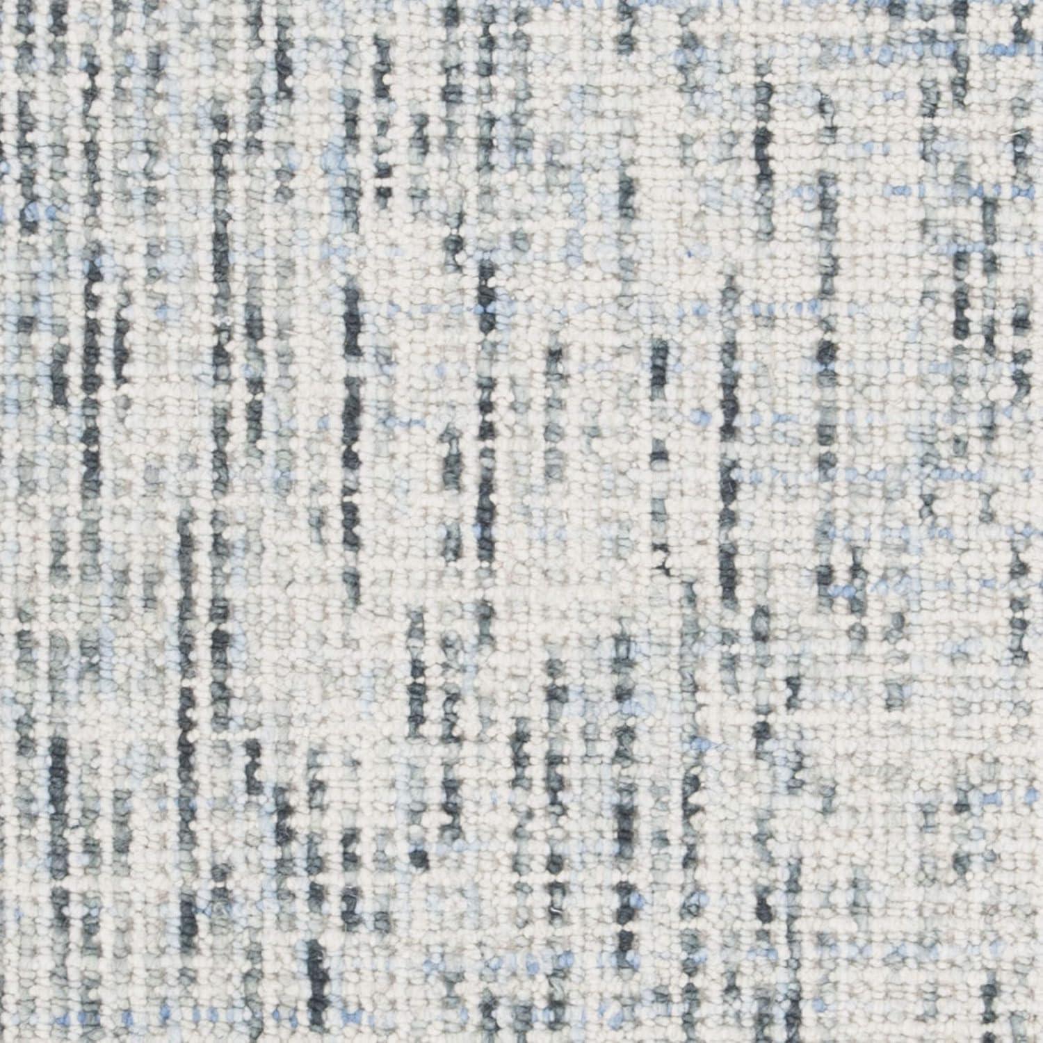 Abstract ABT468 Handmade Indoor Area Rug - Blue/Charcoal - 6'x6' - Safavieh