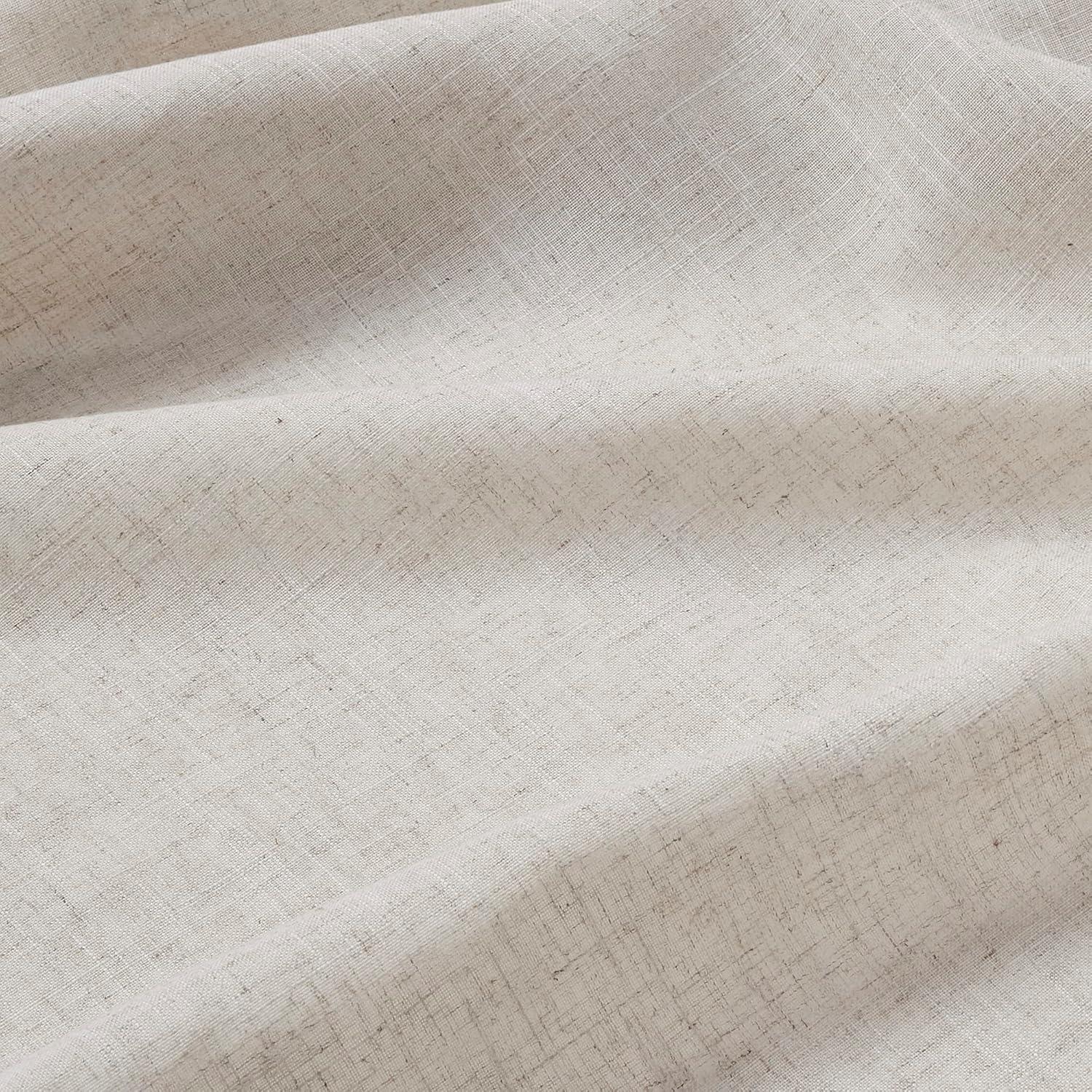 Madison Park Kyler Natural Linen Blend Light Filtering Curtain Panel Pair 52x84" (Set of 2)