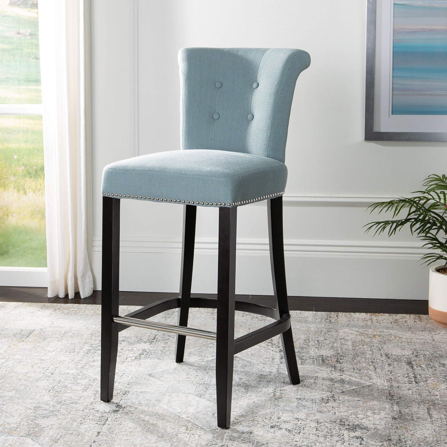 Safavieh Addo Classic Glam Ring Bar Stool with Footrest