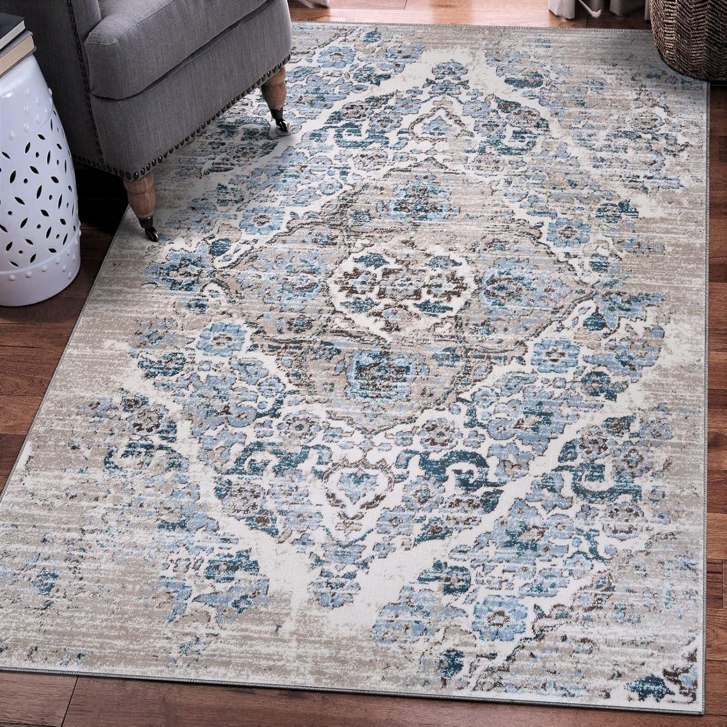 Luxe Weavers Victoria Collection Floral Area Rug