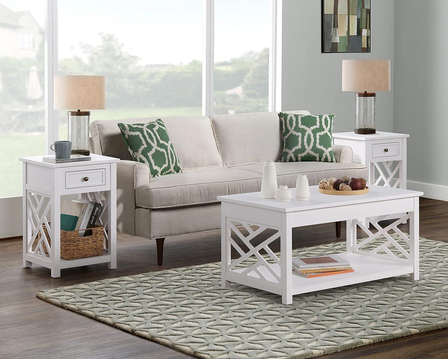 Alaterre Lund 3 - Piece Living Room Table Set