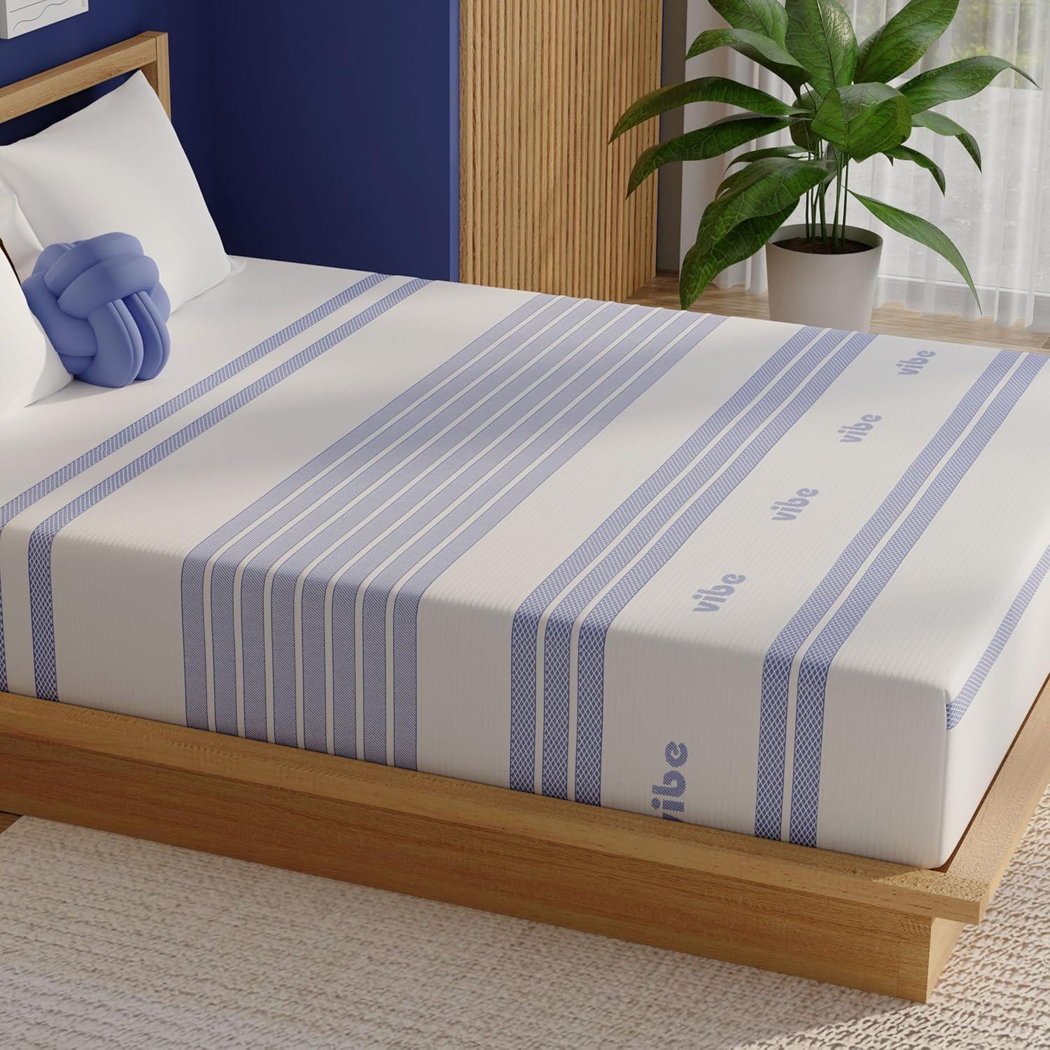 Vibe Vibe Gel Memory Foam 12-Inch Mattress | CertiPUR-US Certified | Bed-in-a-Box