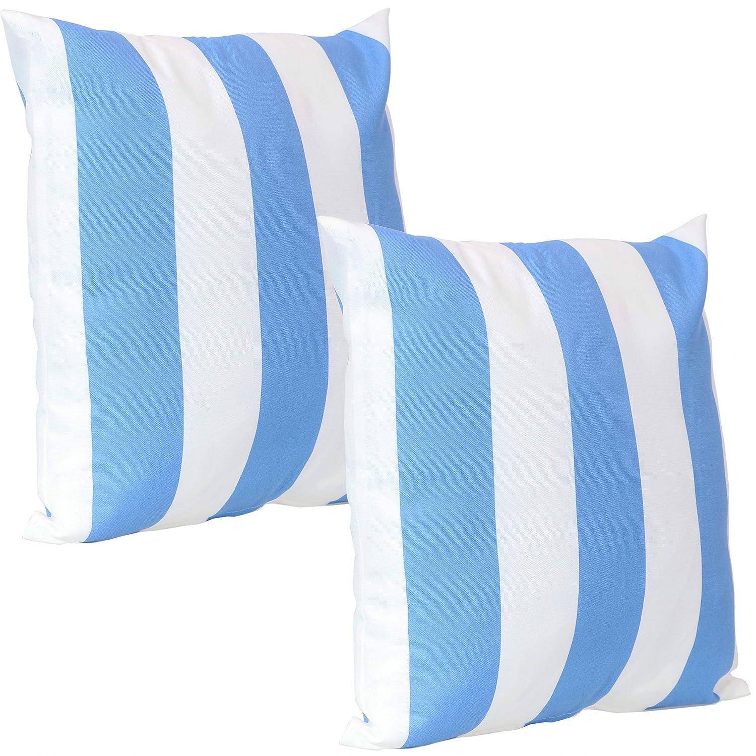SunnyDaze Decor Indoor/Outdoor Pillow Cover (Set of 2)