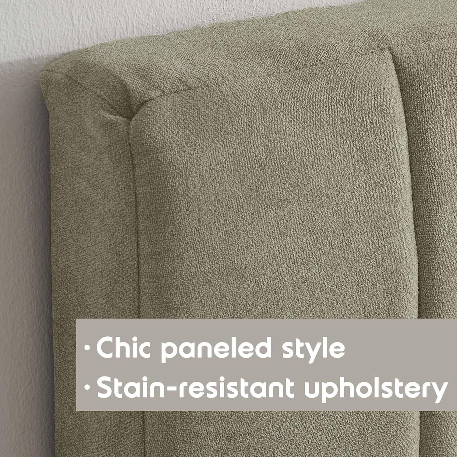 Nestl Chastelyne Upholstered Easy Assemble Wall Mounted Headboard