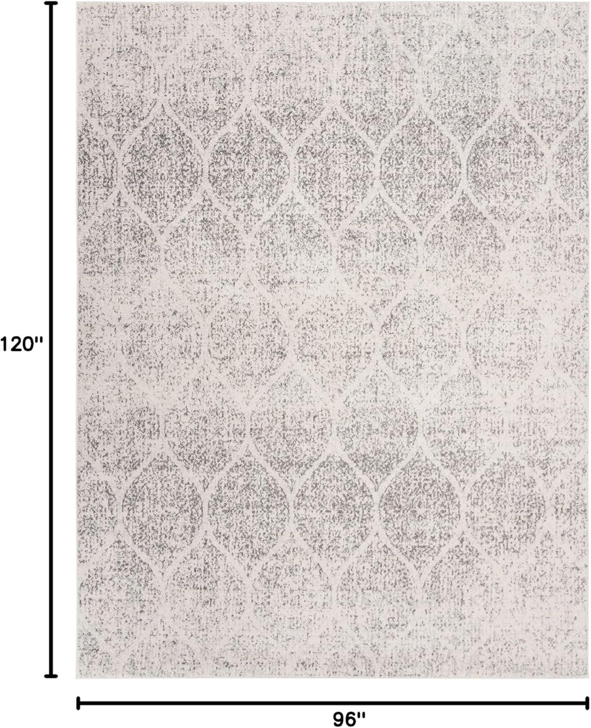 Madison MAD604 Power Loomed Indoor Area Rug - Ivory/Silver - 8'x10' - Safavieh