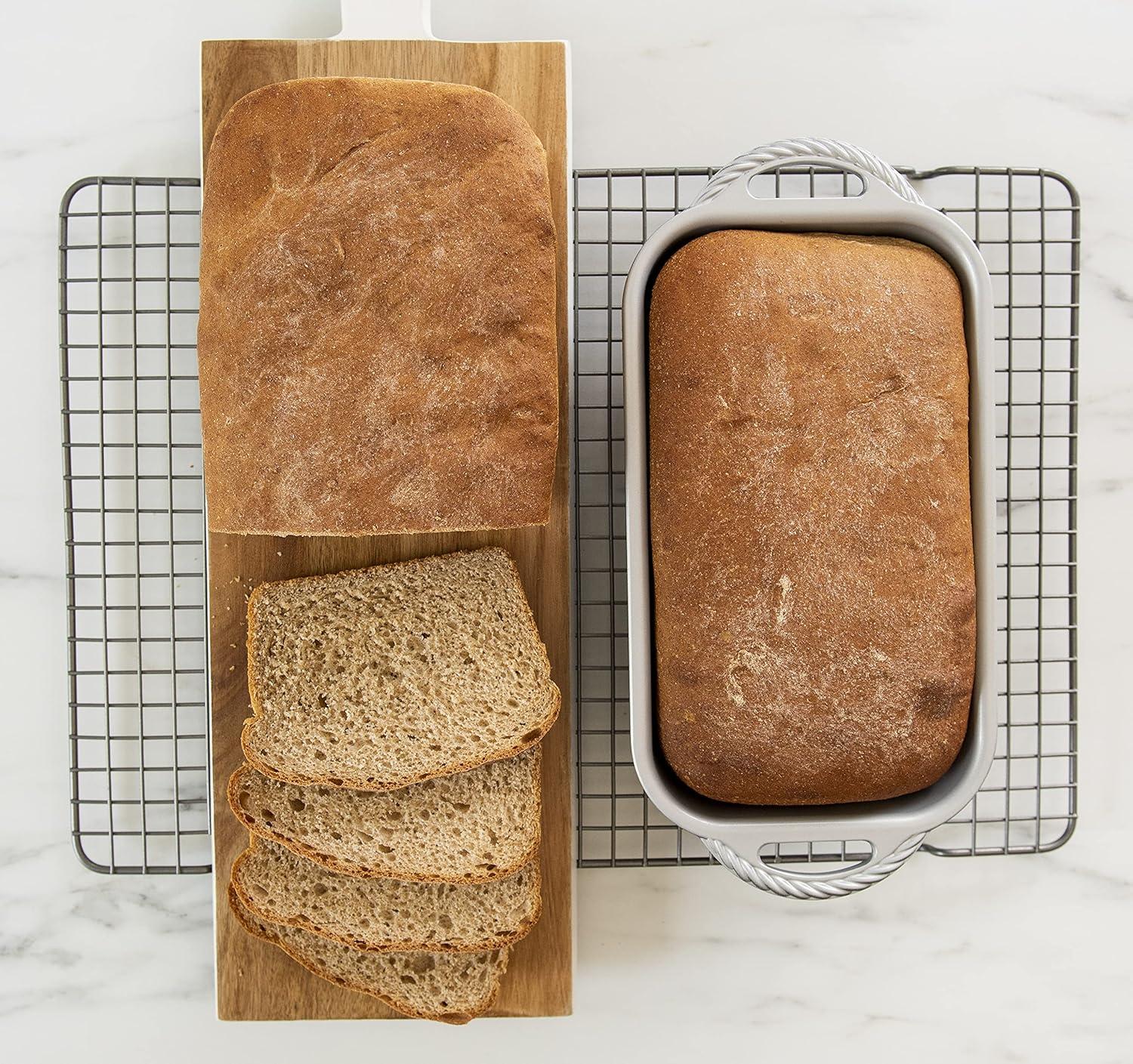 Classic Non-Stick Aluminum Loaf Pan with Handles