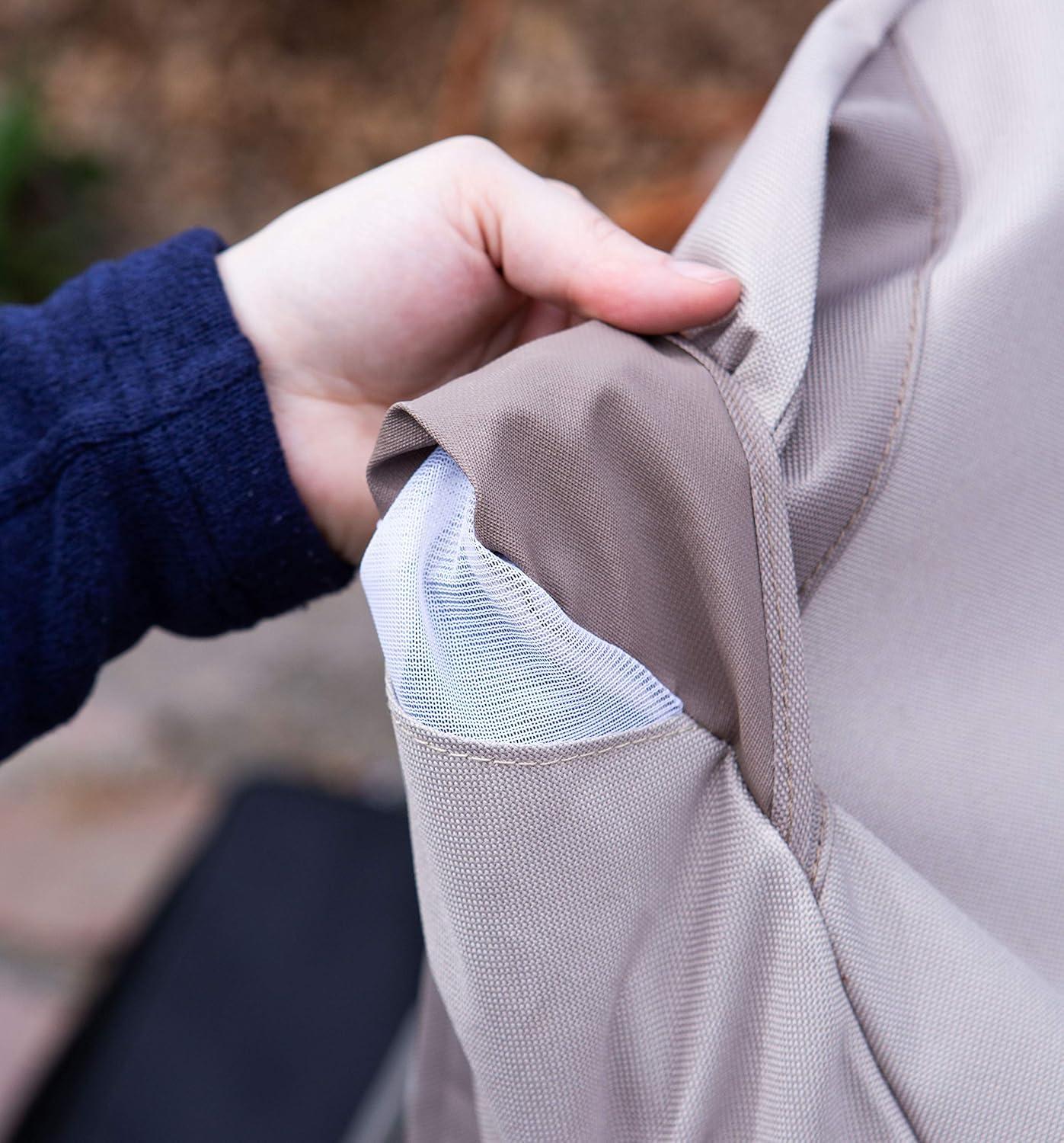 Modern Leisure Monterey 82.5" x 38" x 38" Beige Rectangle Patio Loveseat Cover with Water Resistant