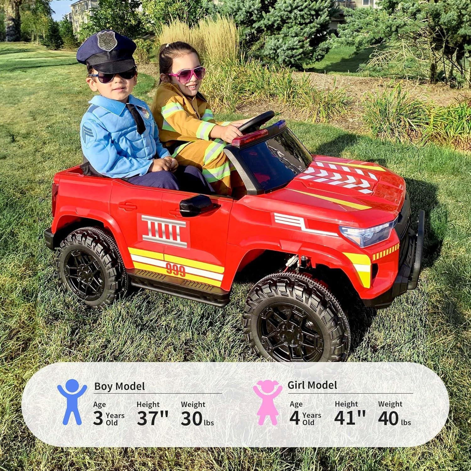 24V 10Ah Ride on Toy Truck, 4WD 2 Seater Kids Electric Cars for Girl Boy w/ Remote, 4x200W Motor