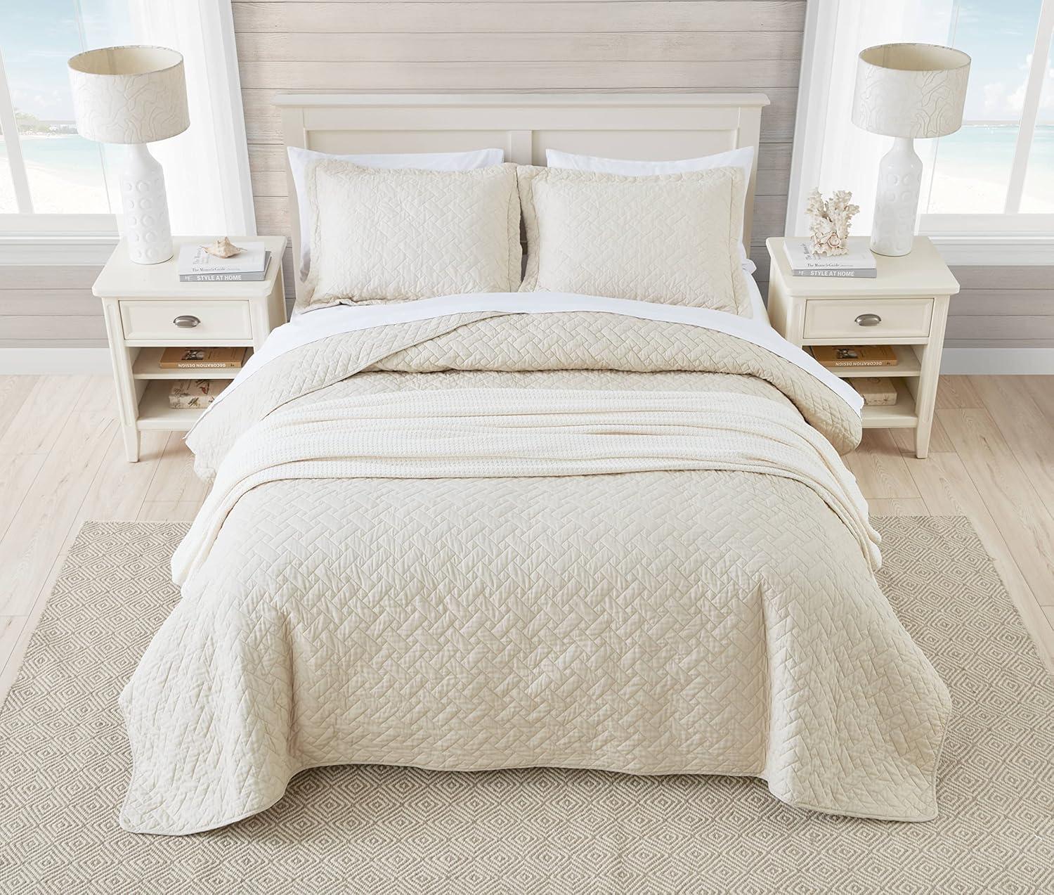 Dune Quilt & Sham Set Beige - Tommy Bahama