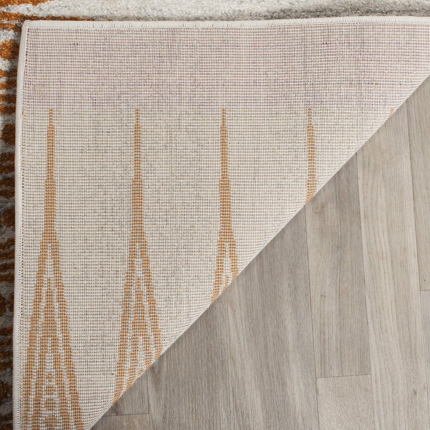Evoke EVK226 Power Loomed Indoor Accent Rug - Ivory/Orange - 2'2"x4' - Safavieh
