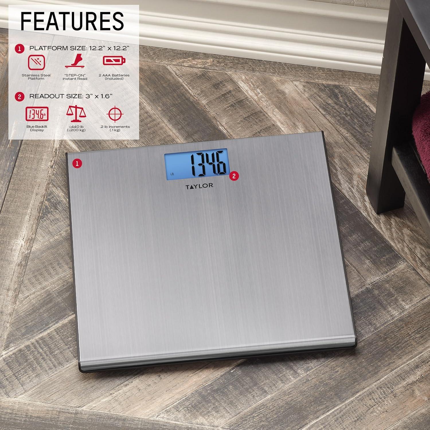 Taylor Digital Thin Stainless Steel Bathroom Scale