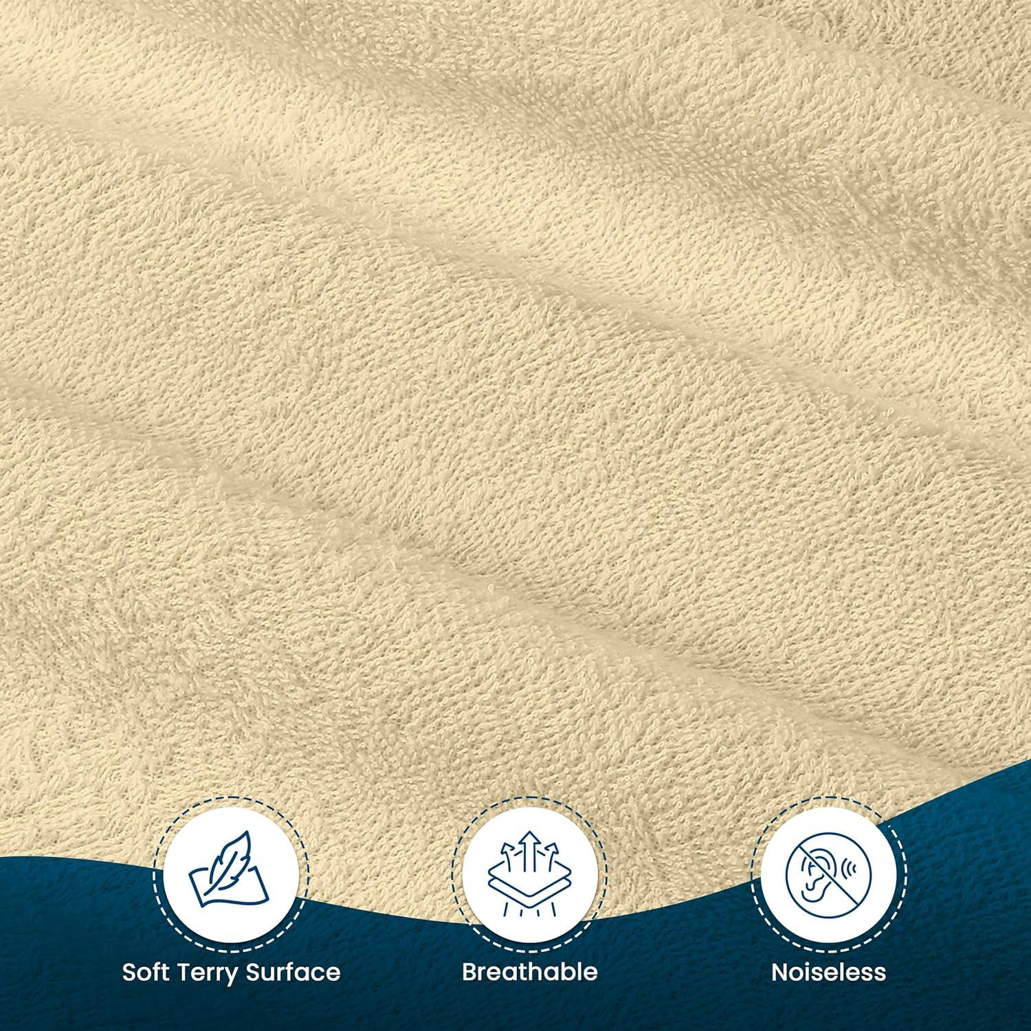 PEKUR Waterproof Mattress Protector – Fitted Sheet Style, Deep Pocket Cover Fits Up to 15 Inches, Washable & Breathable Mattress Topper