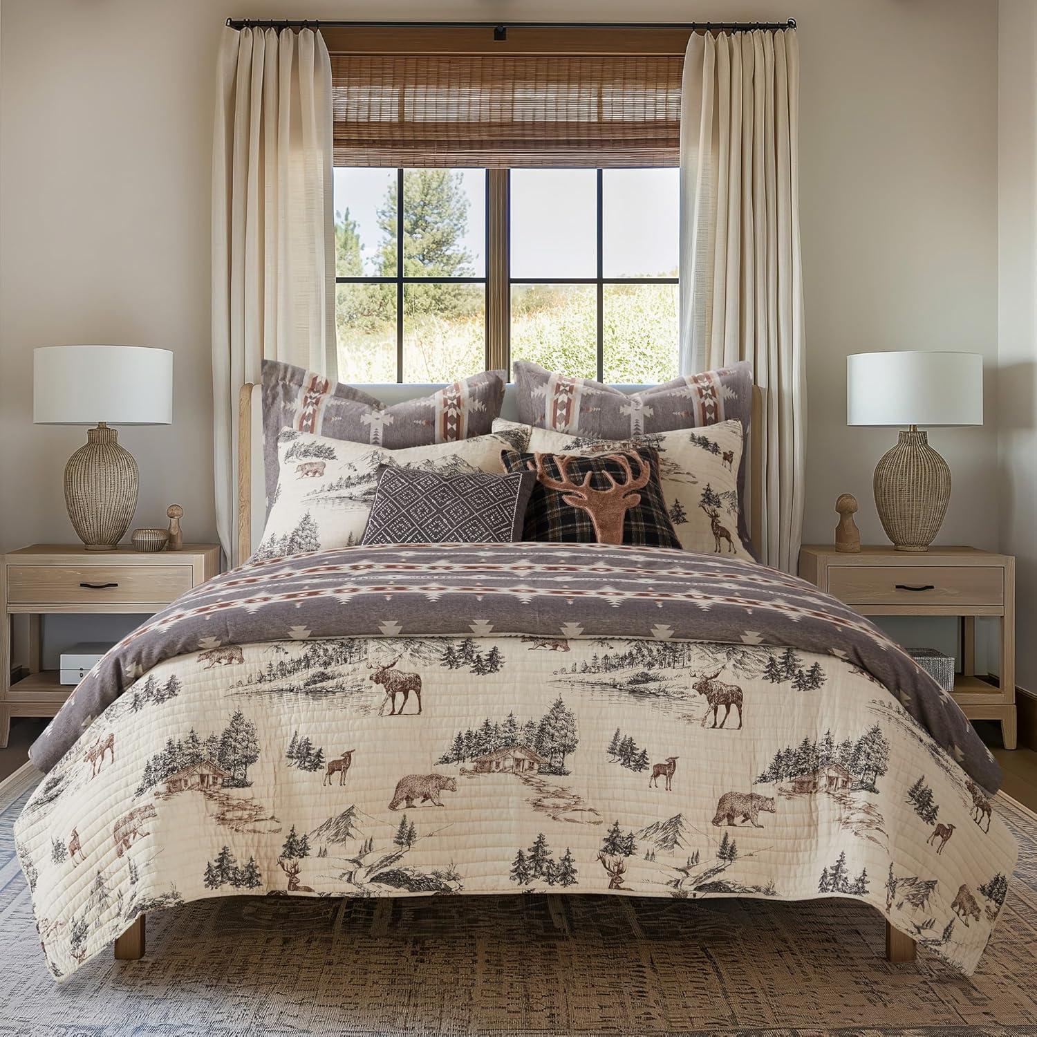 Lodge Toile Full/Queen Quilt Set - Levtex Home