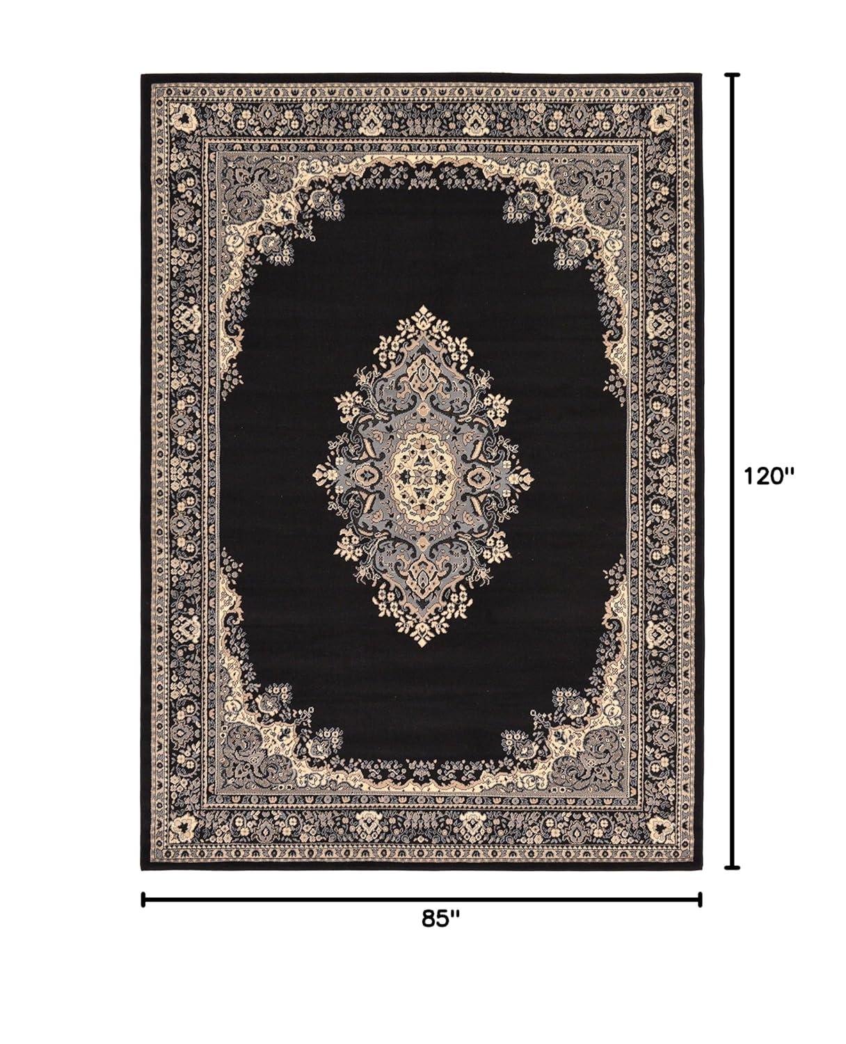 Handmade Terracotta Medallion 7' x 10' Easy Care Rug