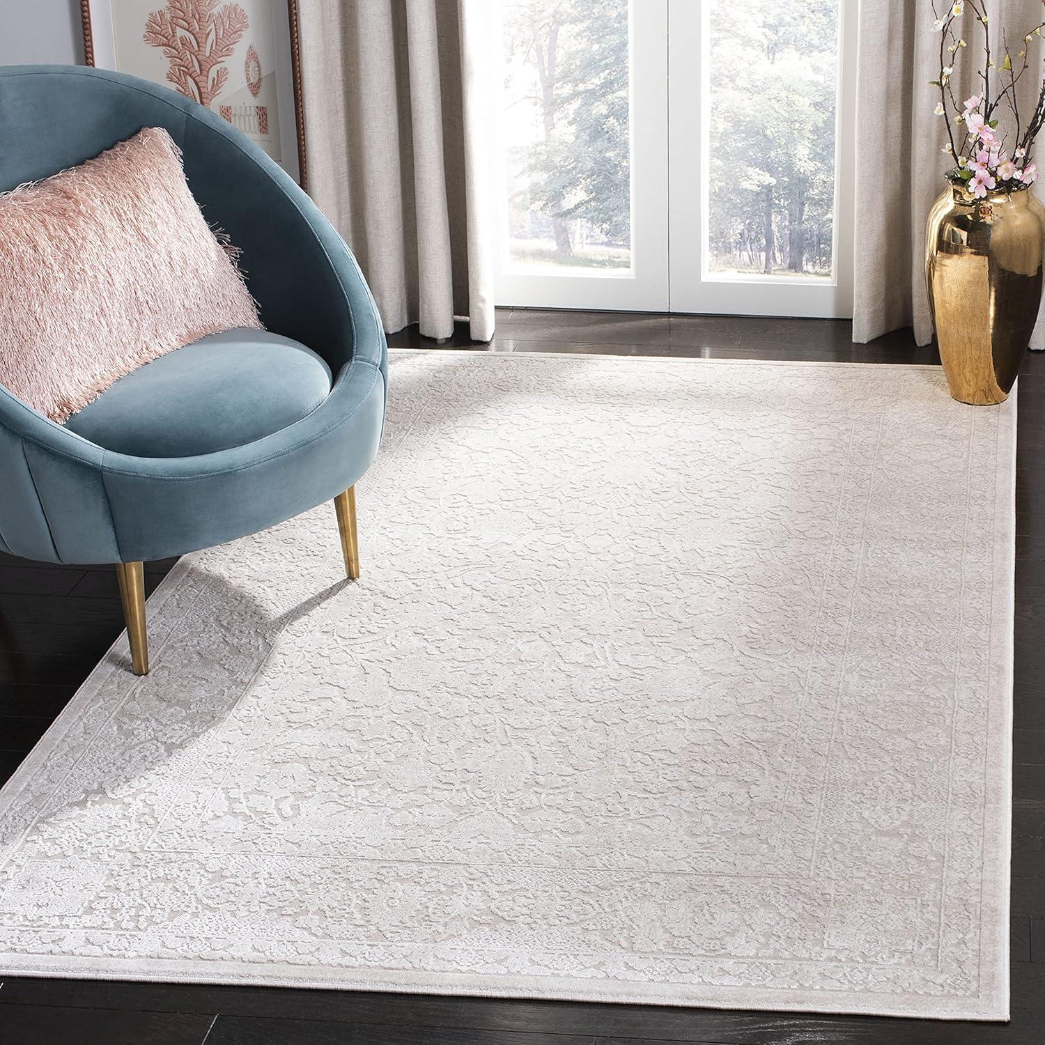 Reflection RFT667 Power Loomed Area Rug - Creme/Ivory - 4'x6' - Safavieh.
