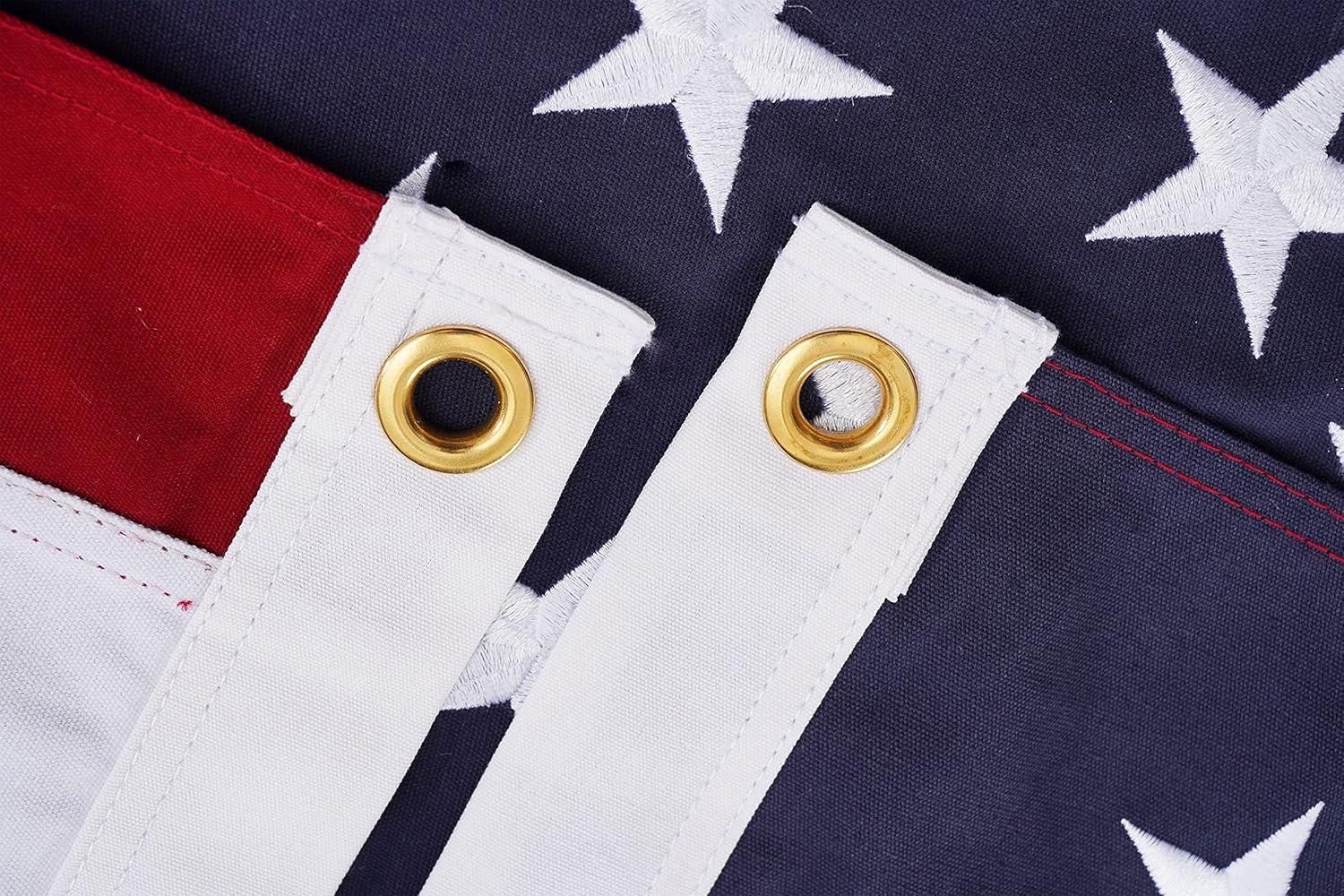 American flag USA flag 3x5FT-Embroidered Stars Flag Double Stitched Sewn Stripes Outdoors Indoors Heavy Duty flag Brass Grommets Banner