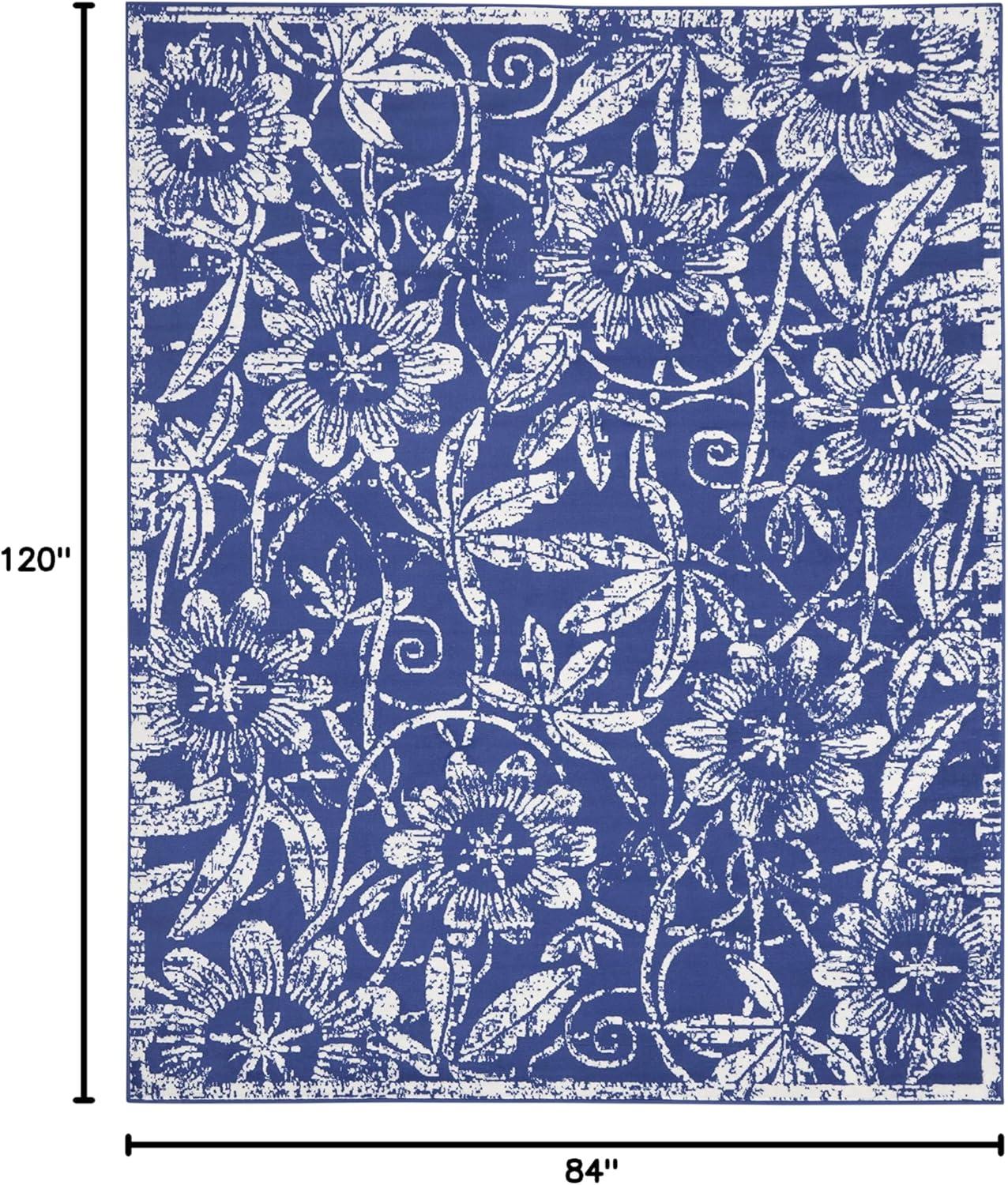Nourison Whimsicle WHS05 Indoor only Area Rug - Navy 7' x 10'
