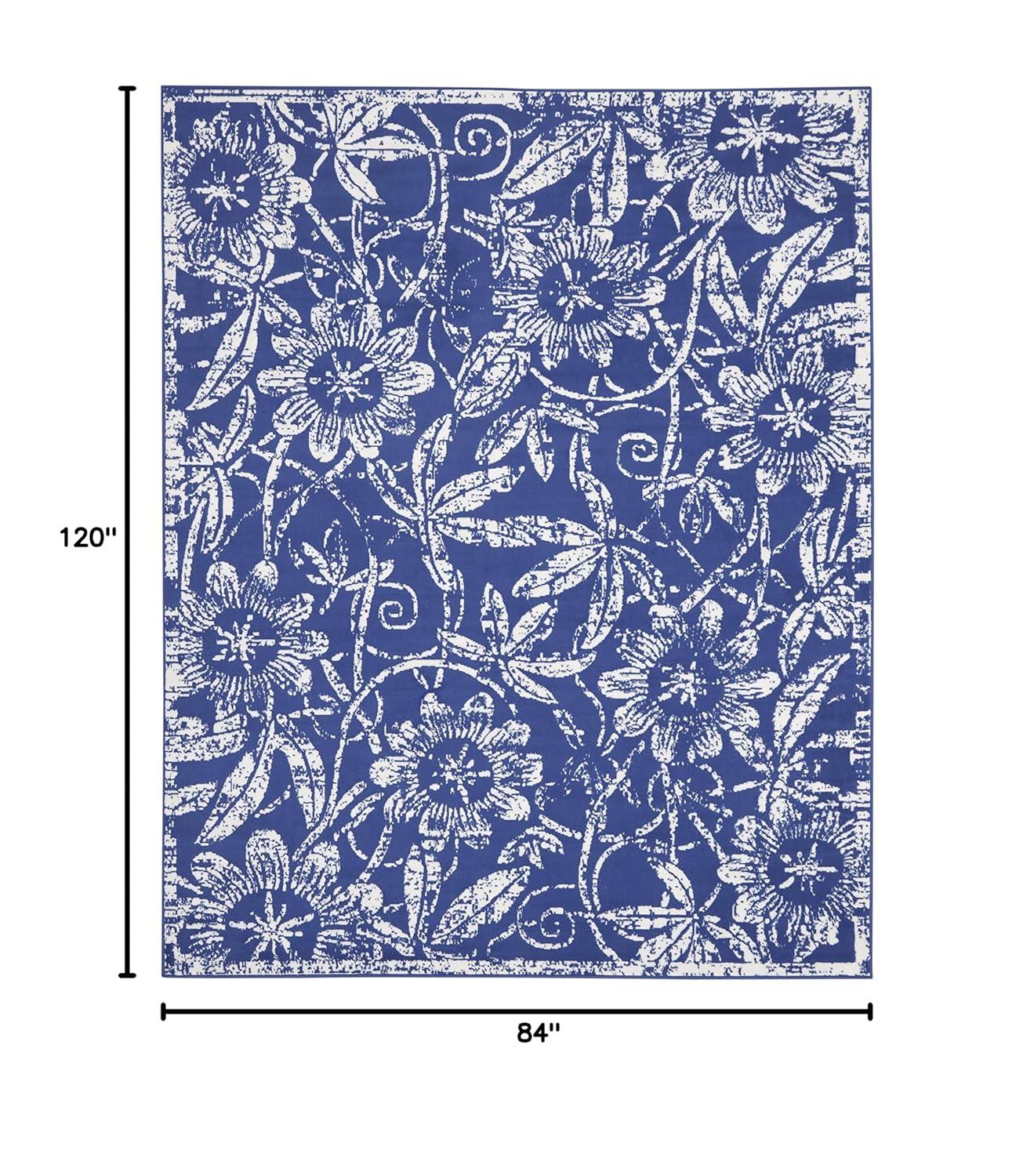 Nourison Whimsicle WHS05 Indoor only Area Rug - Navy 7' x 10'