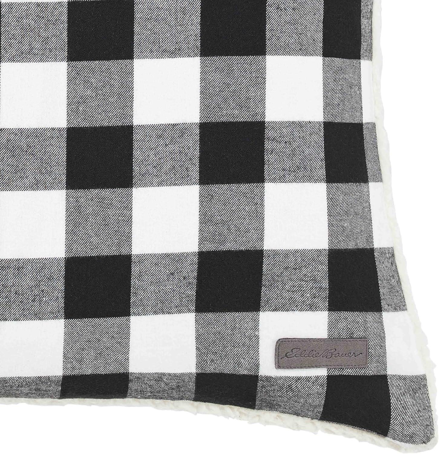 Eddie Bauer Cabin Plaid Flannel Square Throw Pillow