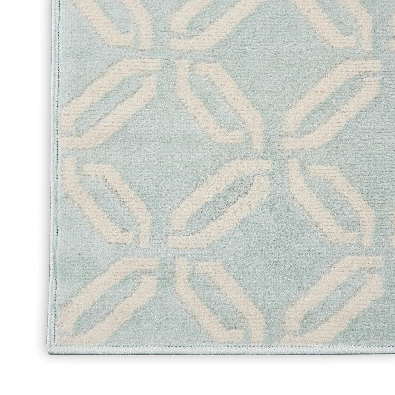 Nourison Jubilant 2 x 4 (ft) Loomed Polypropylene Green Rectangular Indoor Abstract Area rug