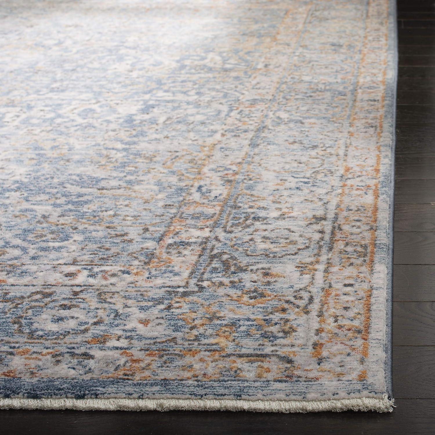 Montgomery Dreamy Blue Rectangular 4' x 6' Easy-Care Area Rug