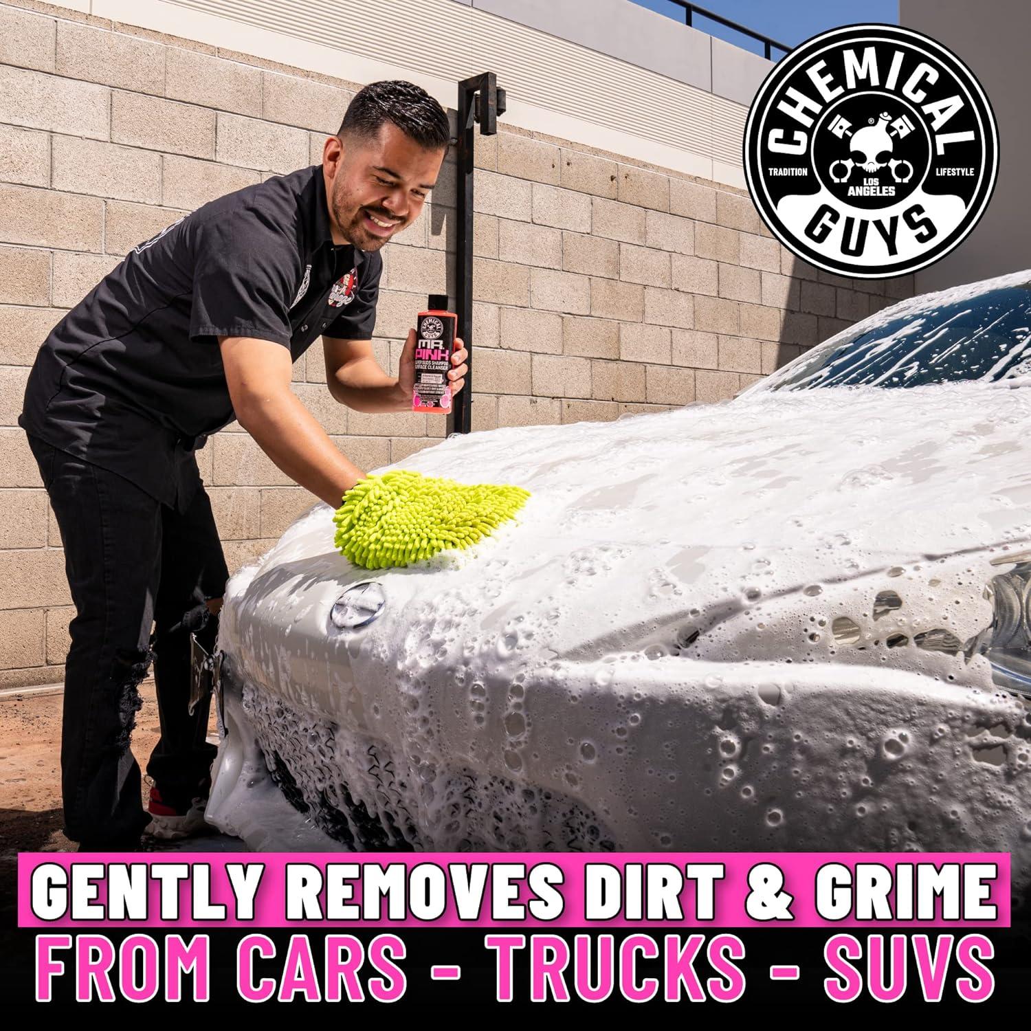 Chemical Guys HOL129 Best Two Car Wash Bucket Kit to Wash & Dry (11 Items Including 3 16 oz. Chemicals)