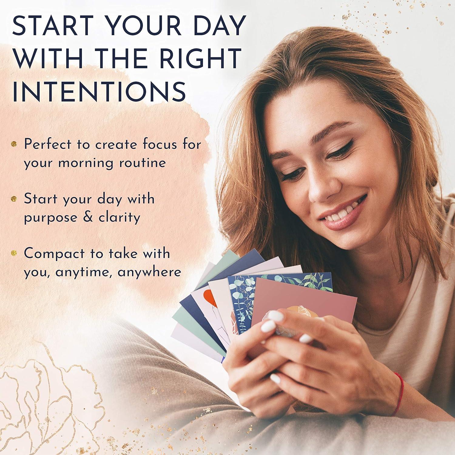 RYVE Positive Affirmations Cards for Women, 52 Count