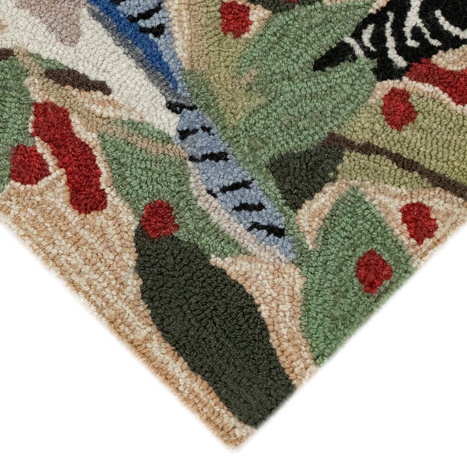 Liora Manne Frontporch Birds Indoor/Outdoor Rug Neutral 2'6" x 4'