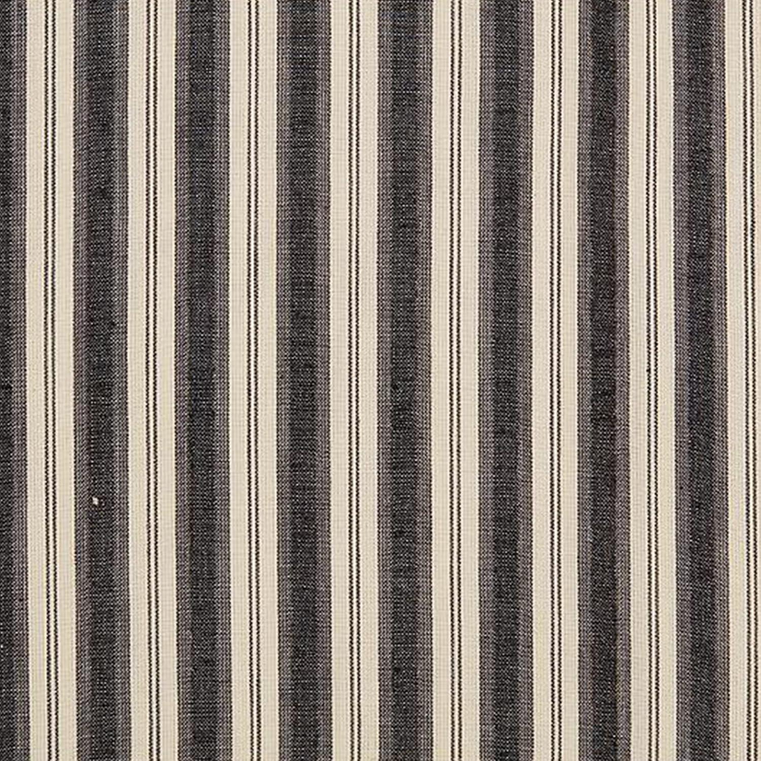 VHC Brands Ashmont Fabric Shower Curtain, 100% Cotton Farmhouse Bath Accent, Ticking Stripe Pattern