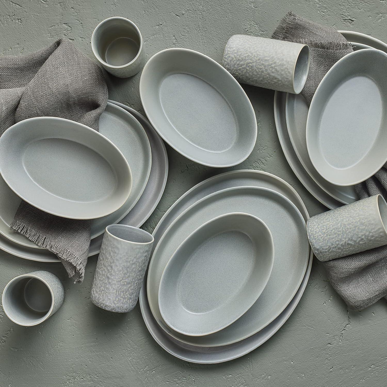 Stone by Mercer Project Katachi 16-Piece Dinnerware Set Stoneware