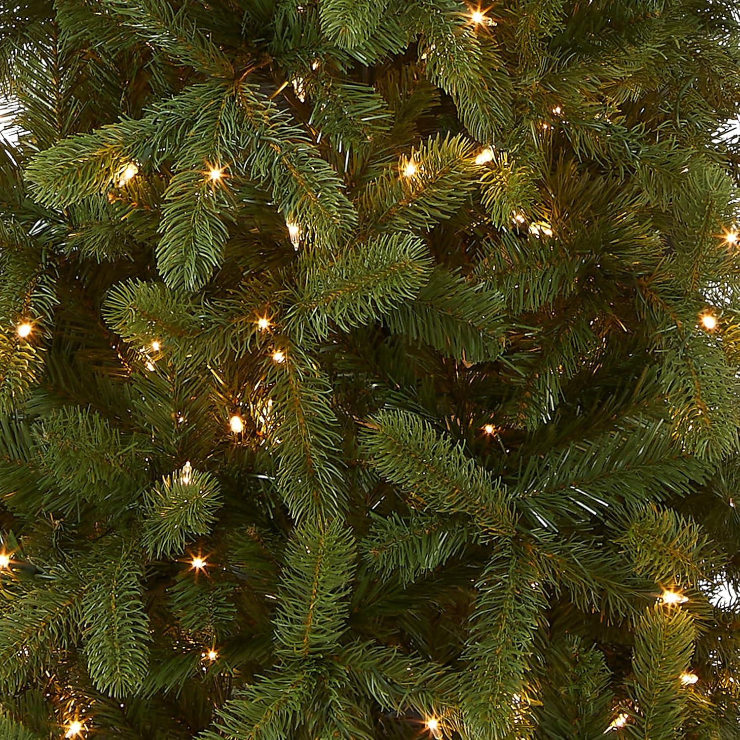 Prelit Slim Feel Real Downswept Douglas Fir Artificial Christmas Tree Clear Lights - National Tree Company