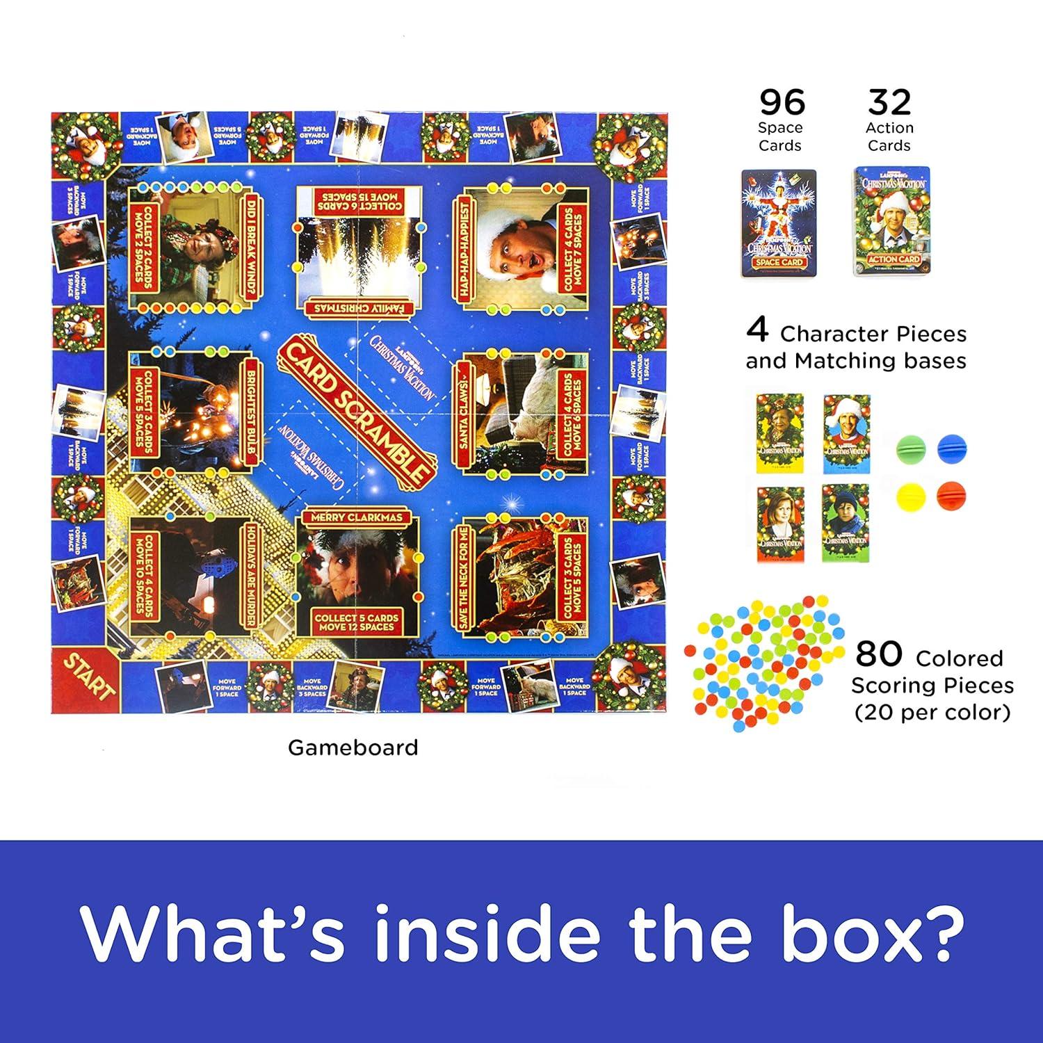 AQUARIUS Christmas Vacation Card SSF20 Scramble Board Game- Fun Family Party Game for Kids, Teens & Adults - Entertaining Game Night Gift - Officially Licensed Merchandise