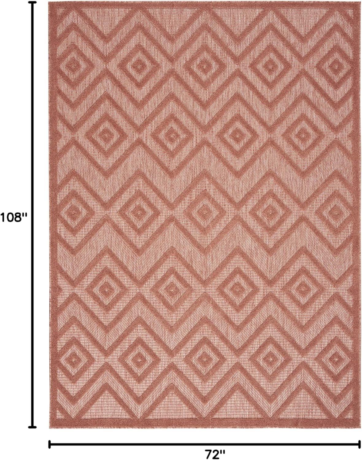 Nourison Versatile Solid Diamond Indoor Outdoor Flatweave Area Rug