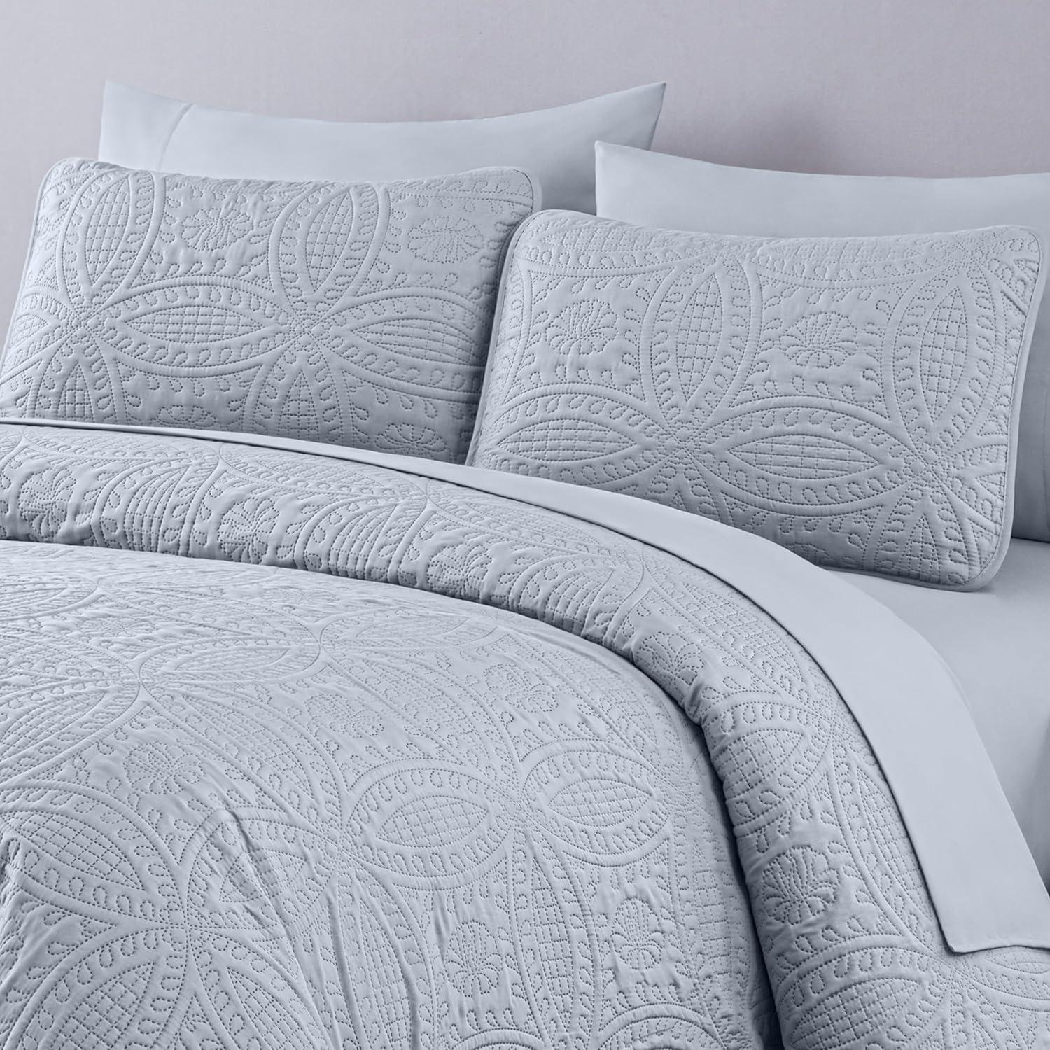 Chezmoi Collection Liam Microfiber 7 Piece Bed in a Bag Comforter Set