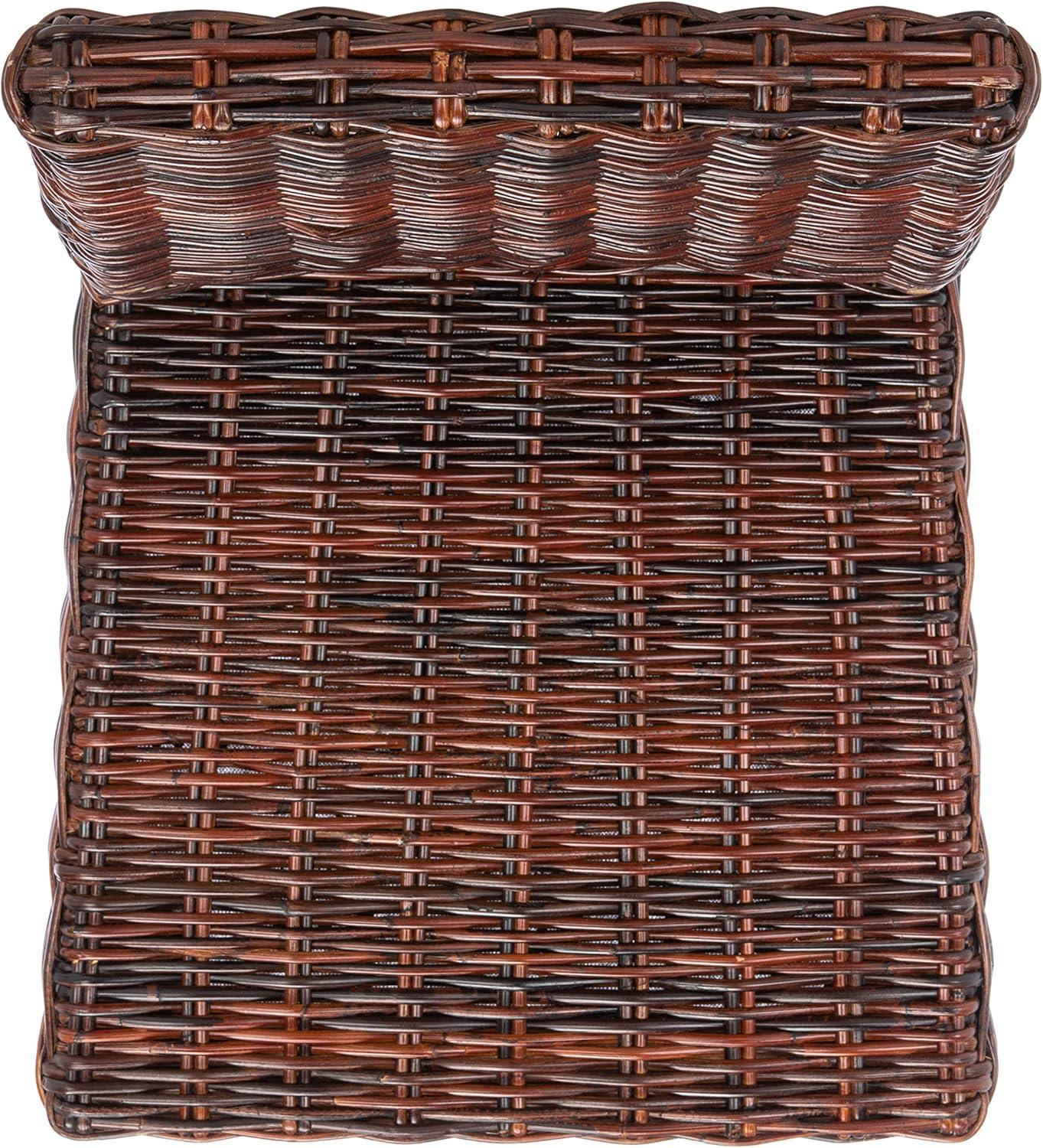 Sanibel 18''H Rattan Side Chair (Set of 2) - Antique Walnut - Safavieh