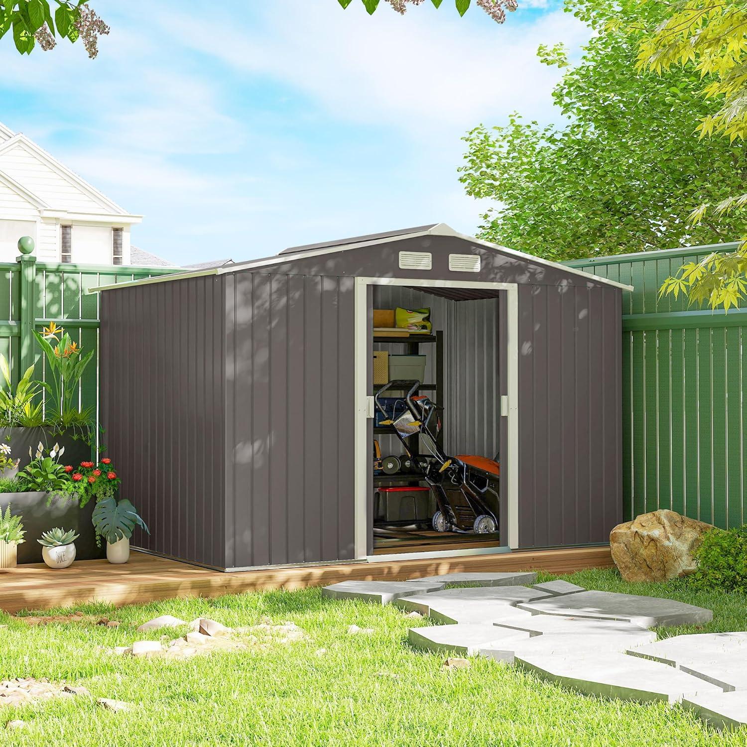 Outsunny Metal Storage Shed