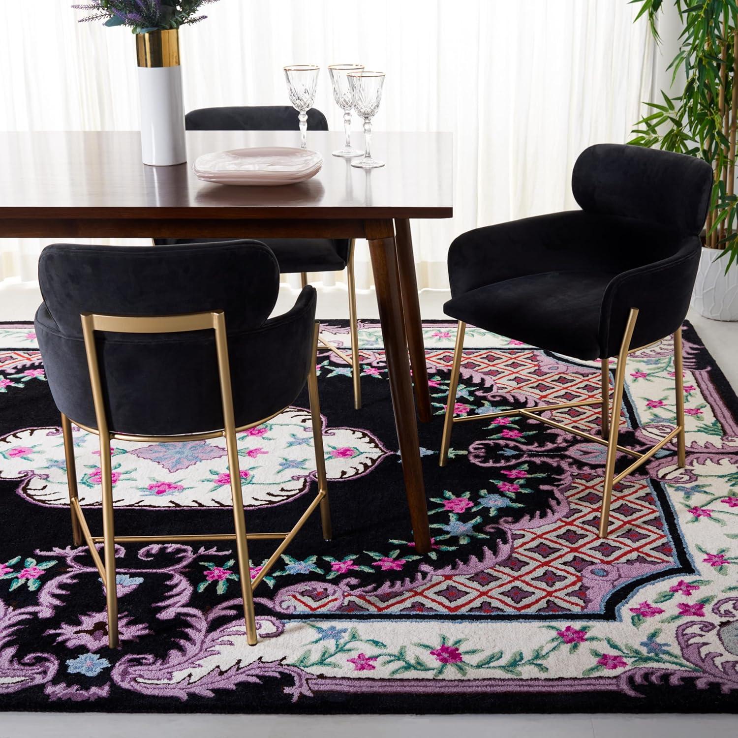 Bellagio BLG535 Hand Tufted Area Rug - Blue/Pink - 8'x10' - Safavieh.