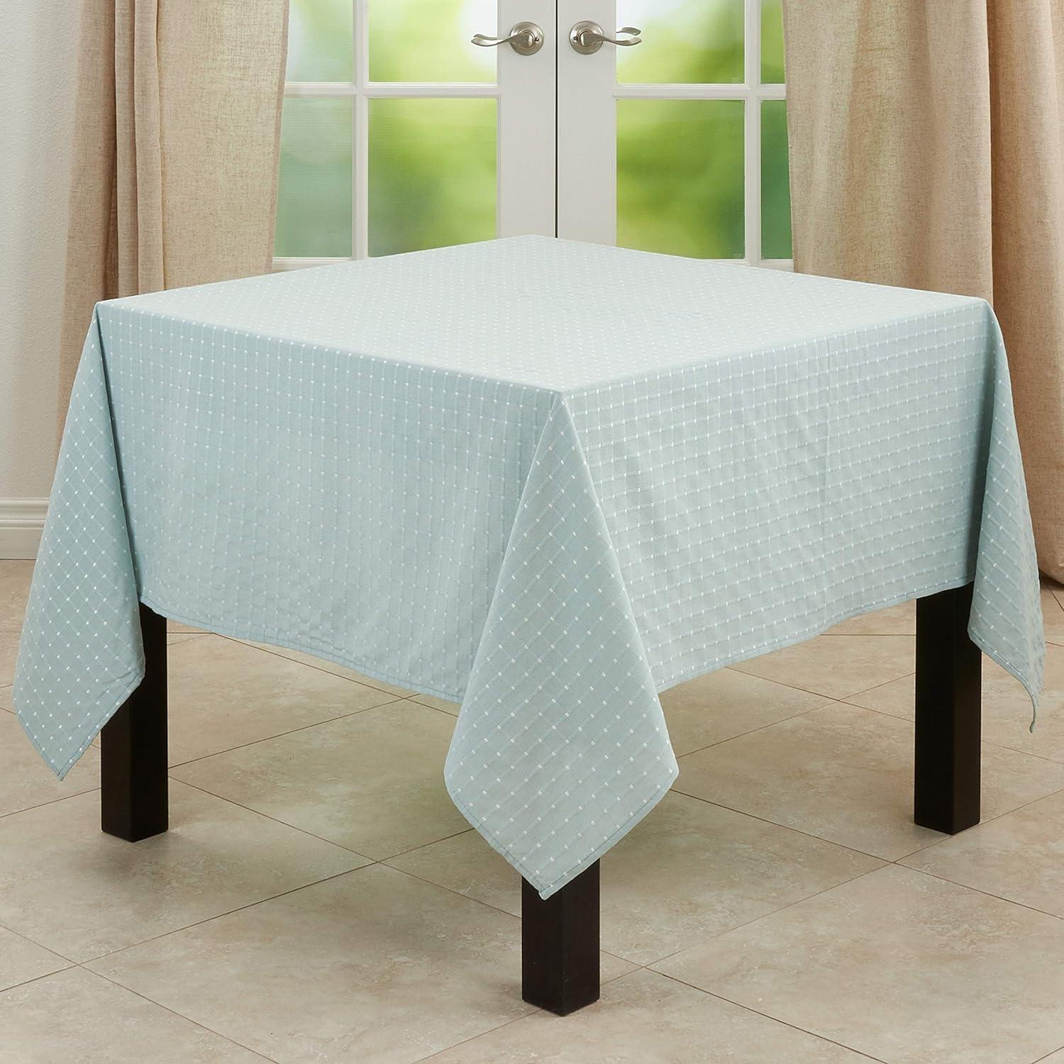 Saro Lifestyle Stitched Line Tablecloth