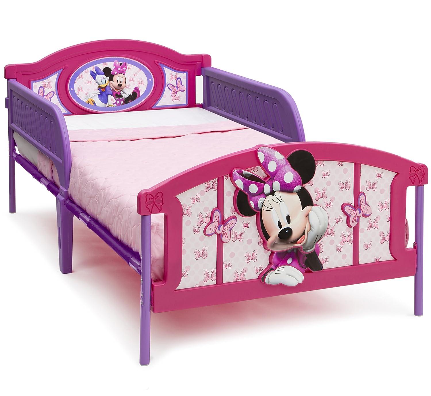 Delta Children Twin Disney Minnie Mouse Plastic 3D Kids' Bed
