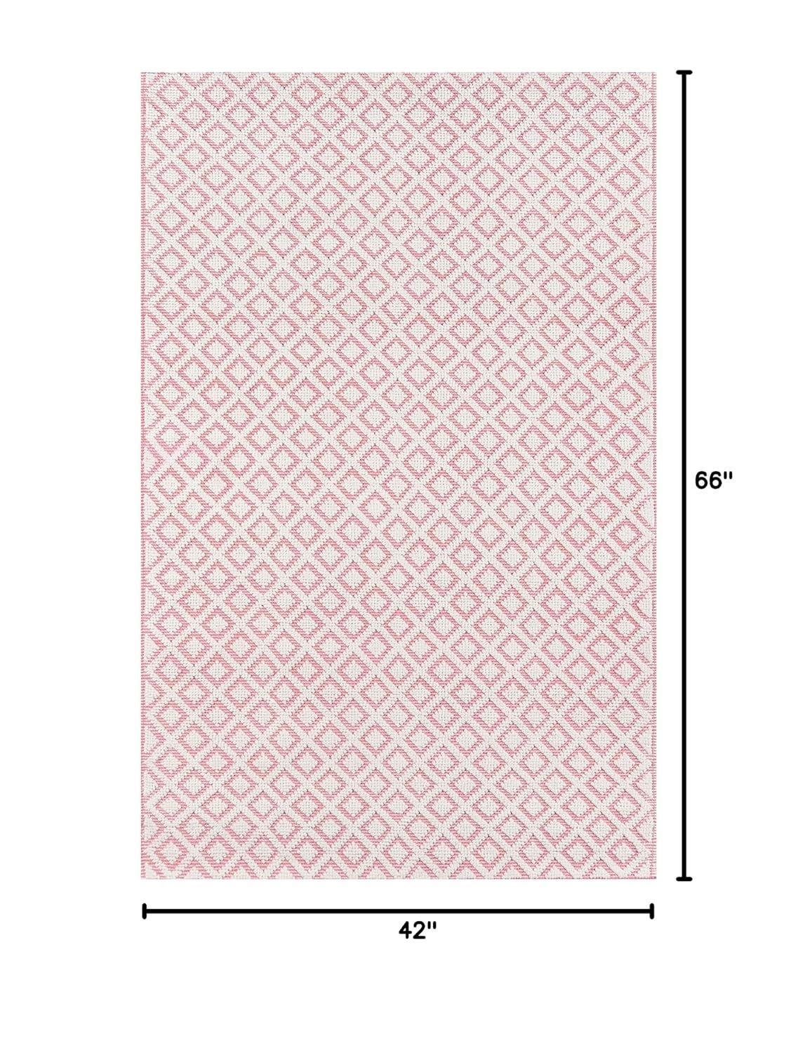 Madcap Cottage by Momeni Lisbon Sintra Pink Area Rug 3'6" X 5'6"