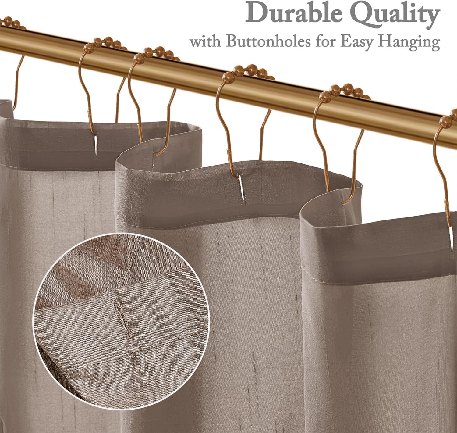 Madison Park Laurel Tufted Semi-Sheer Shower Curtain