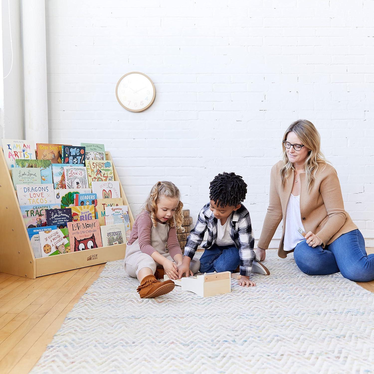 ECR4Kids Single-Sided Book Display, Classroom Bookshelf