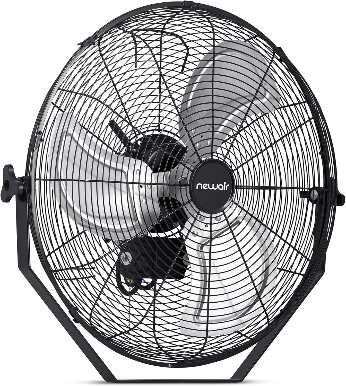 Newair Outdoor High Velocity Wall Mounted Fan with 3 Fan Speeds