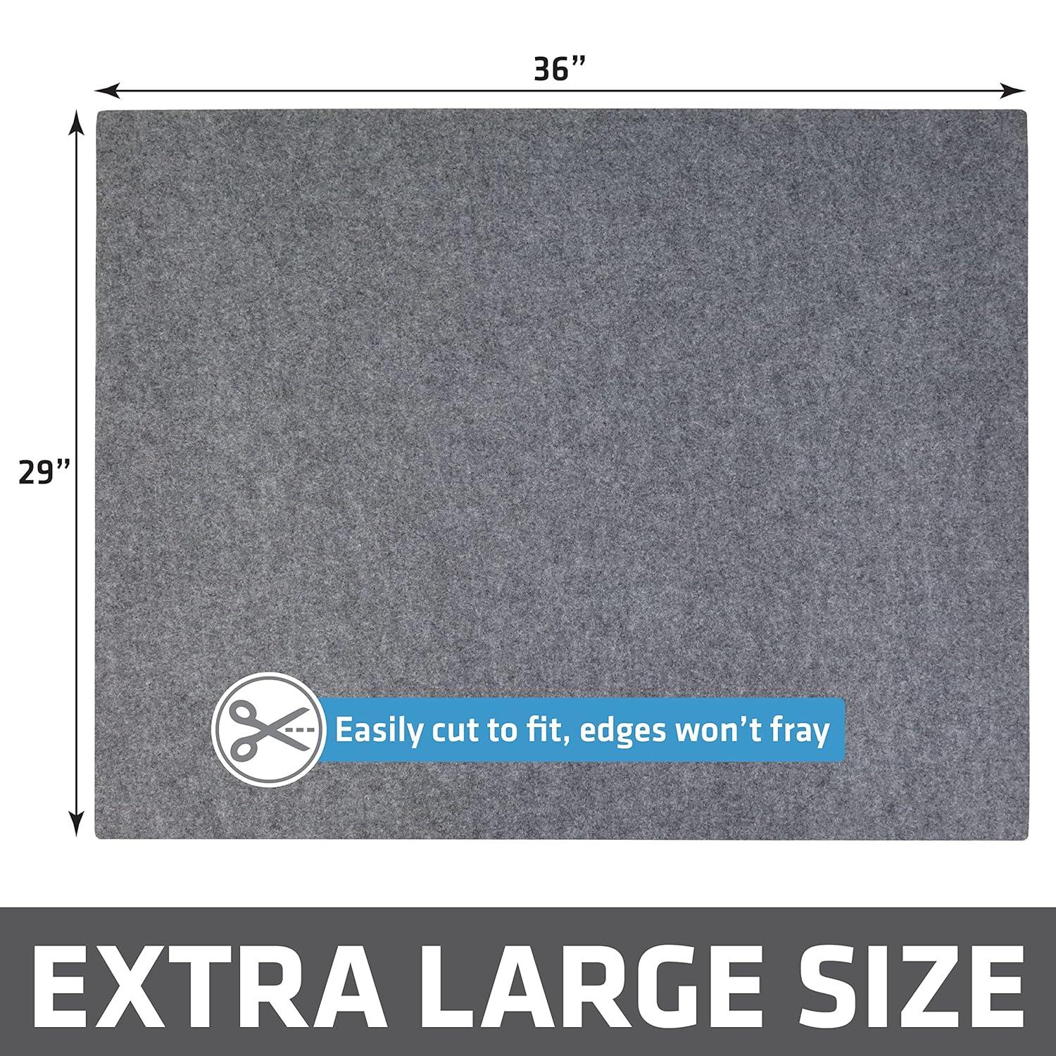 Drymate XL Original Cat Litter Mat, Contains Mess from Box, Protects Floors, Urine-Proof, Machine Washable, Soft on Kitty Paws, Absorbent, Waterproof (29”x36”) (Light Grey) (USA Made)