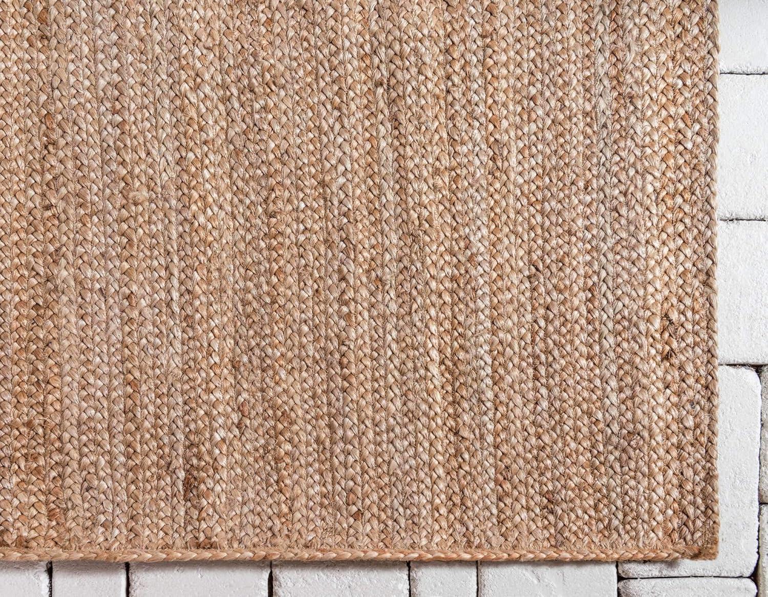 Unique Loom 3' 3 x 5' 1 Dhaka Braided Jute Rectangle Area Rug