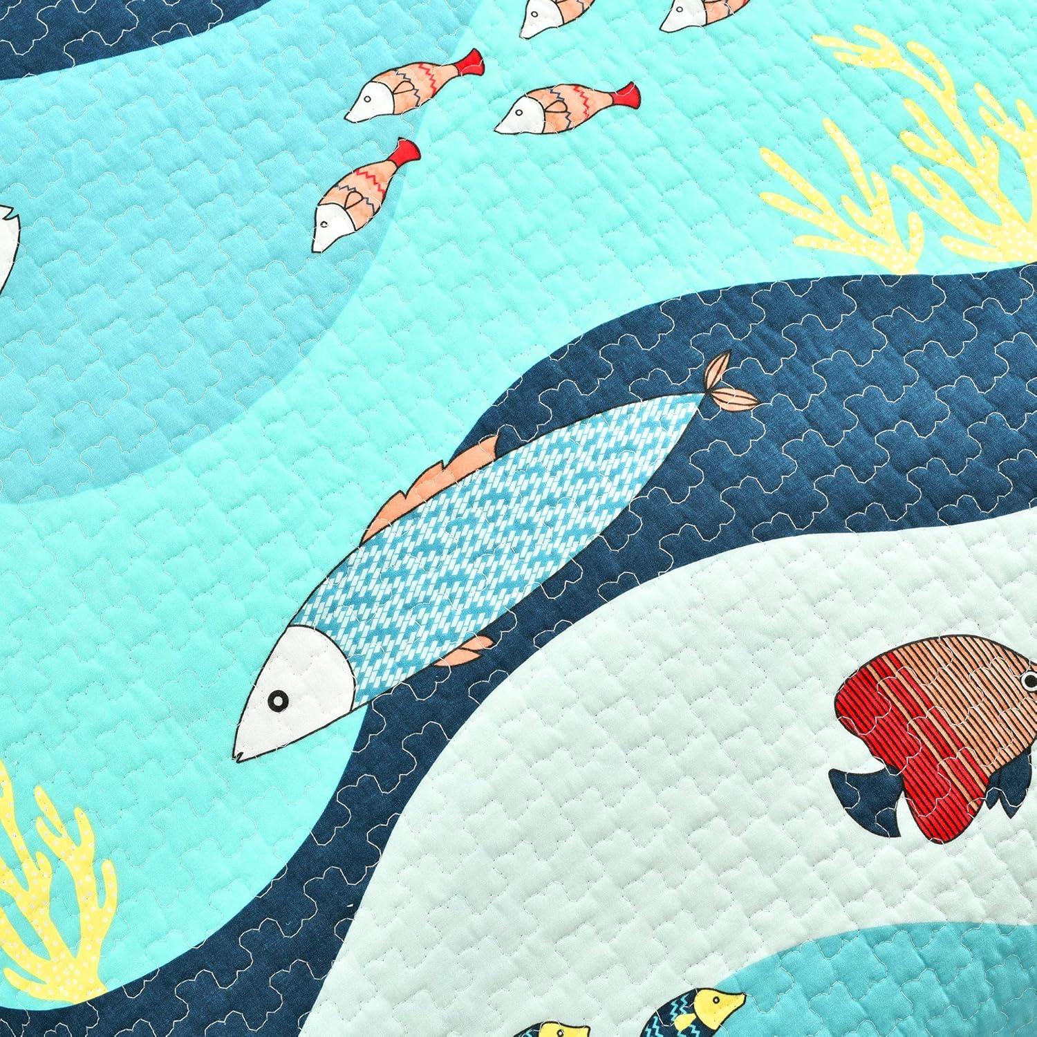 Sealife 3 - Piece Quilt Set