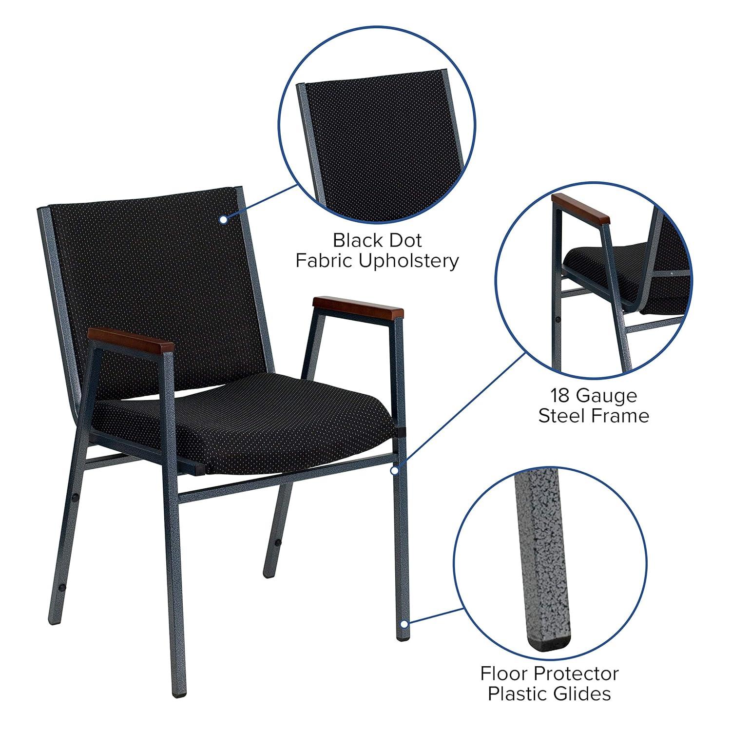 Aliya Heavy Duty Stack Chair with Arms
